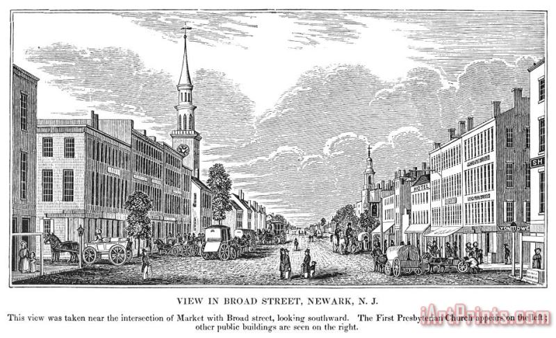 Others New Jersey: Newark, 1844 Art Painting