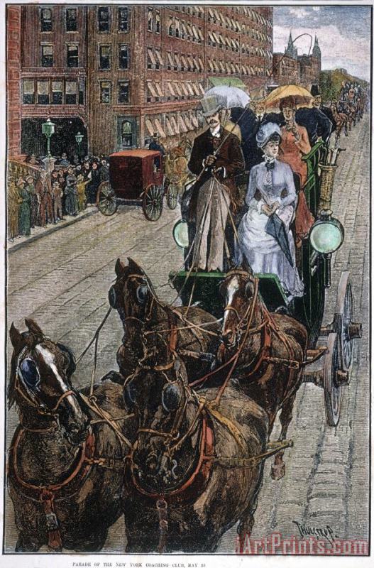 Others New York Coaching Club, 1885 Art Painting
