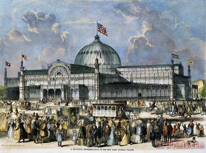 New York Crystal Palace painting - Others New York Crystal Palace Art Print