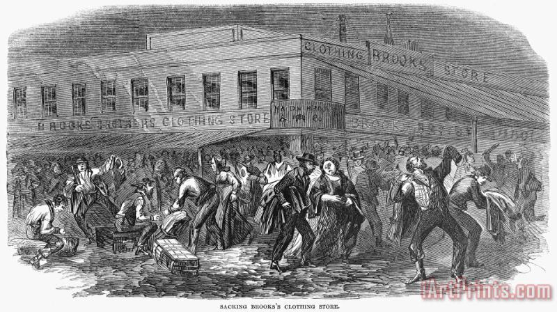 New York: Draft Riots, 1863 painting - Others New York: Draft Riots, 1863 Art Print
