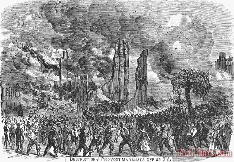 Others New York: Draft Riots, 1863 Art Painting