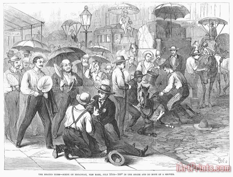 Others New York: Heat Wave, 1868 Art Painting