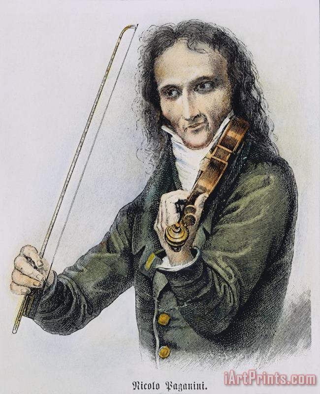 Others Nicolo Paganini (1782-1840) Art Painting