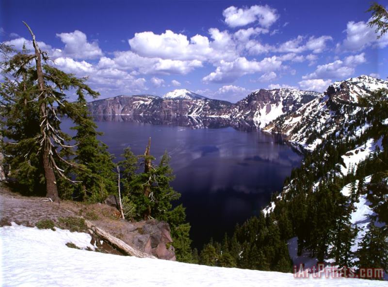 Others Oregon Crater Lake Art Painting
