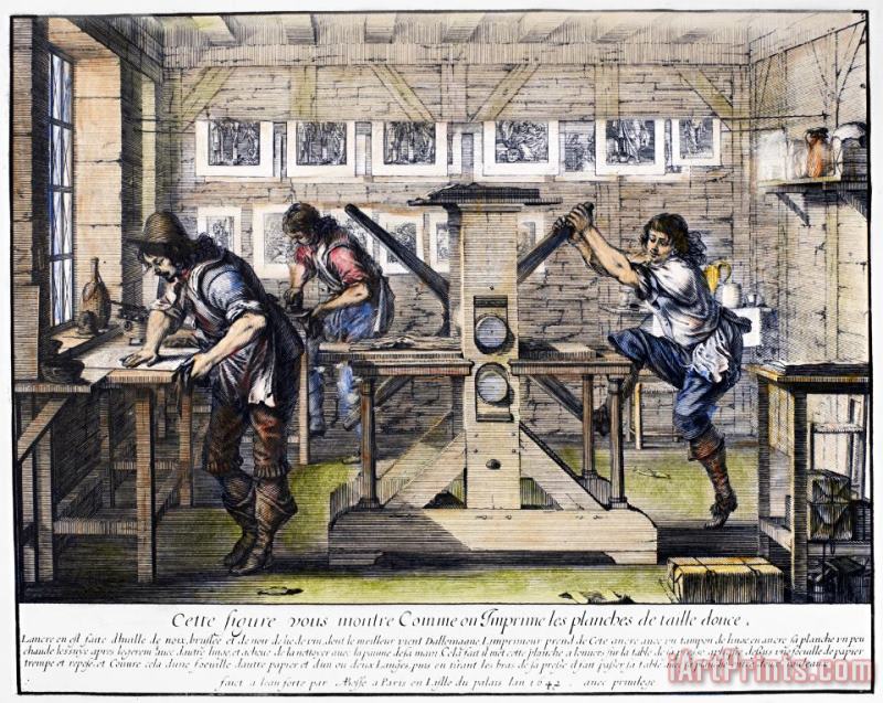 Parisian Print Shop, 1643 painting - Others Parisian Print Shop, 1643 Art Print