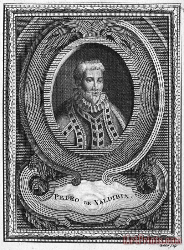 Others PEDRO de VALDIVIA (c1500-1553) Art Print