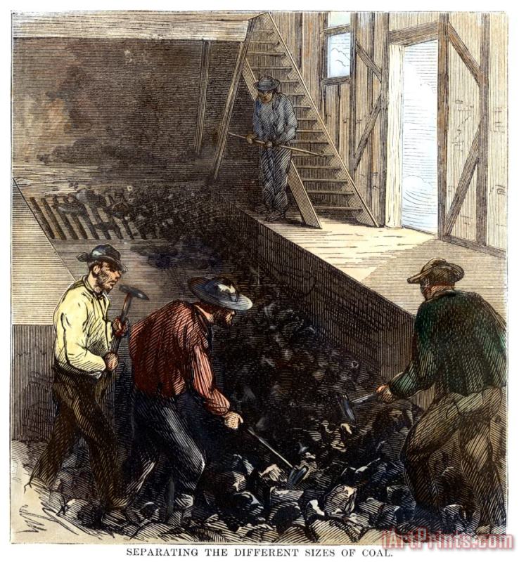 Others Penn.: Coal Mine, 1869 Art Print
