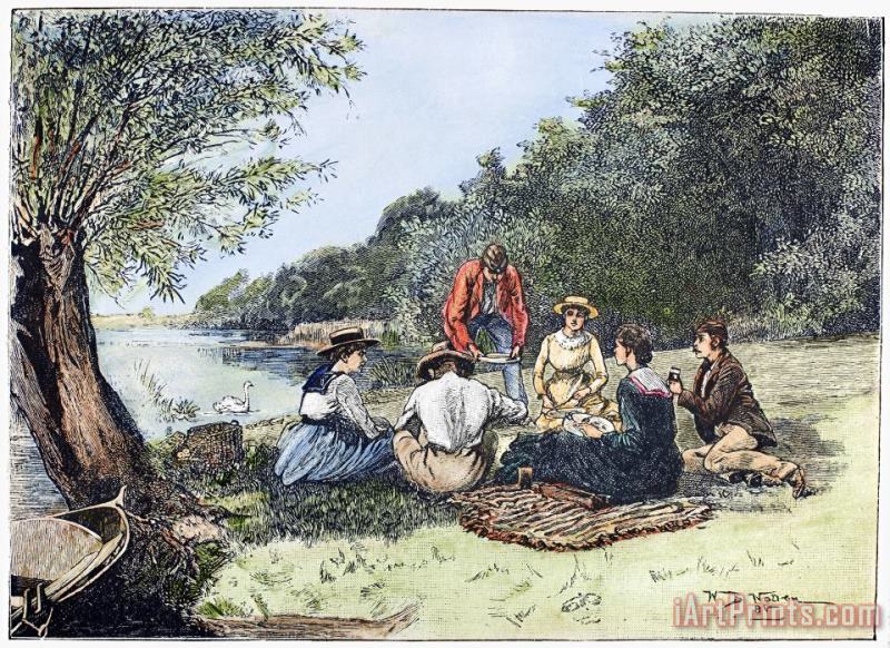Others Picnic, 1885 Art Print