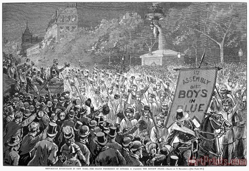 Presidential Campaign, 1880 painting - Others Presidential Campaign, 1880 Art Print