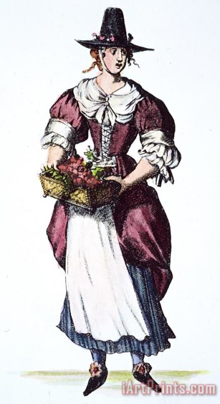 Others QUAKER WOMAN 17th CENTURY Art Print