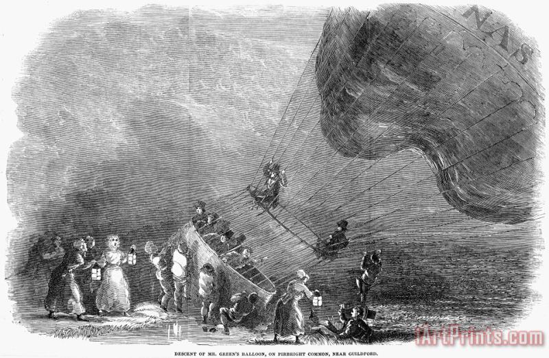 Others Royal Nassau Balloon, 1852 Art Print