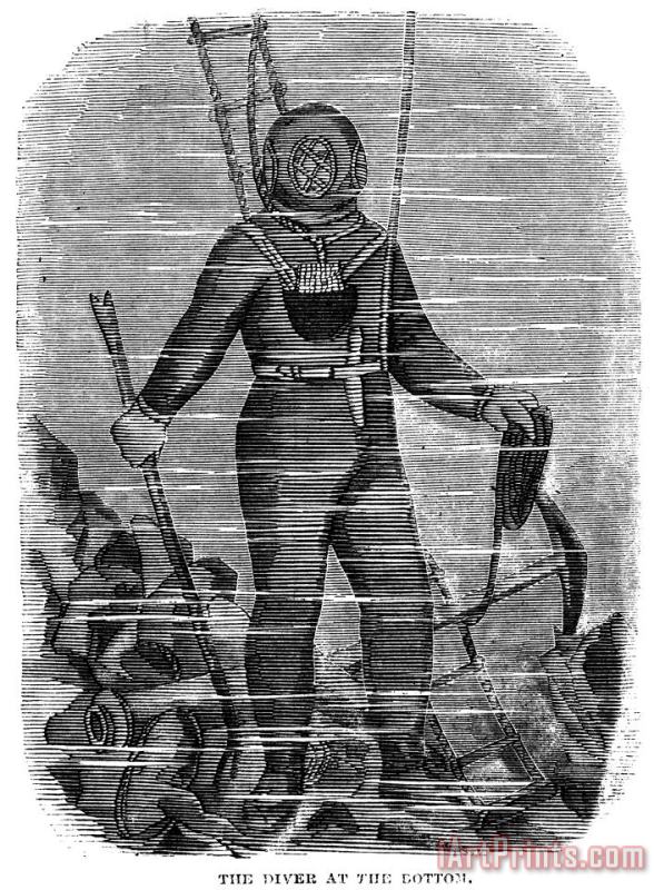 Sevastopol: Diver, 1858 painting - Others Sevastopol: Diver, 1858 Art Print
