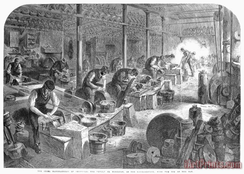 Sheffield: Factory, 1866 painting - Others Sheffield: Factory, 1866 Art Print