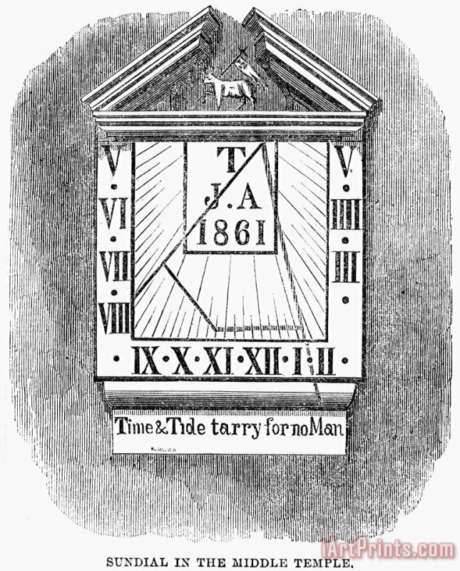 Others Sundial, 1861 Art Painting