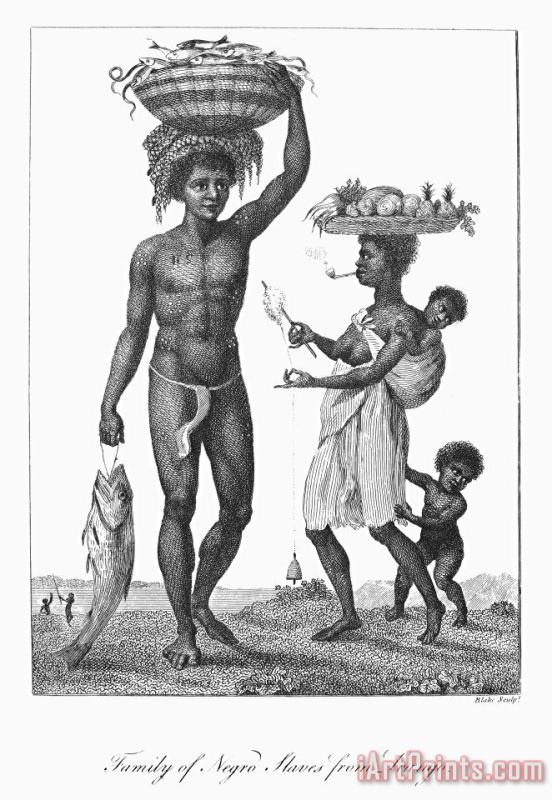 Others Surinam: Slave Family, 1796 Art Print