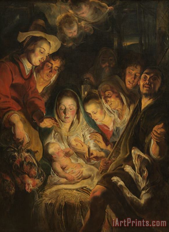 The Adoration Of The Shepherds painting - Others The Adoration Of The Shepherds Art Print
