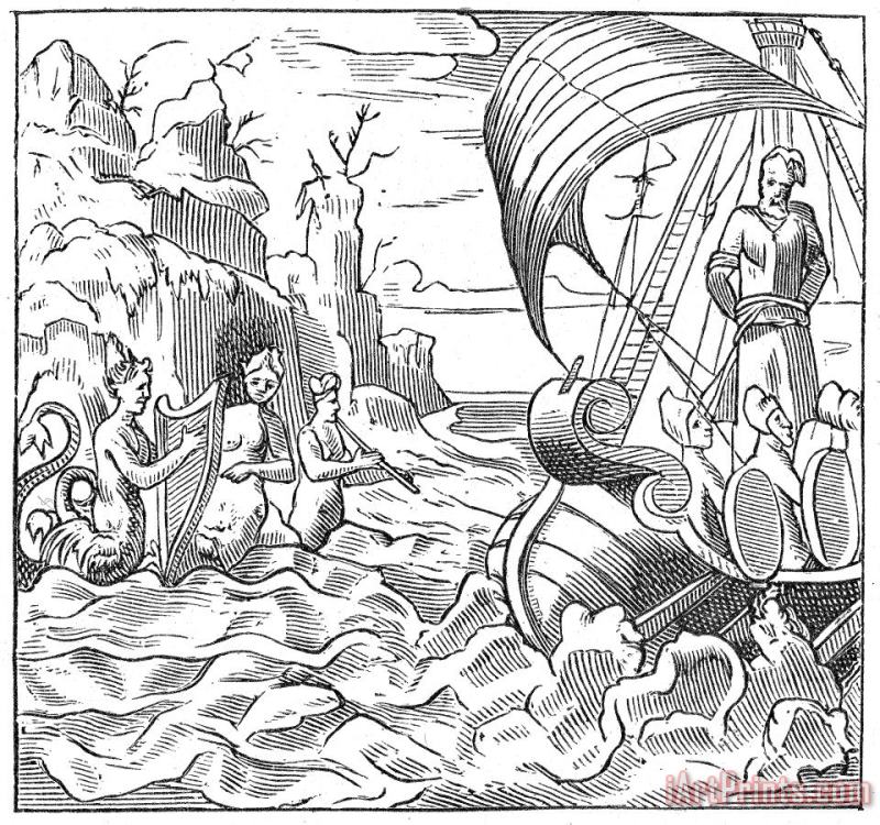 Others Ulysses And The Sirens Art Print