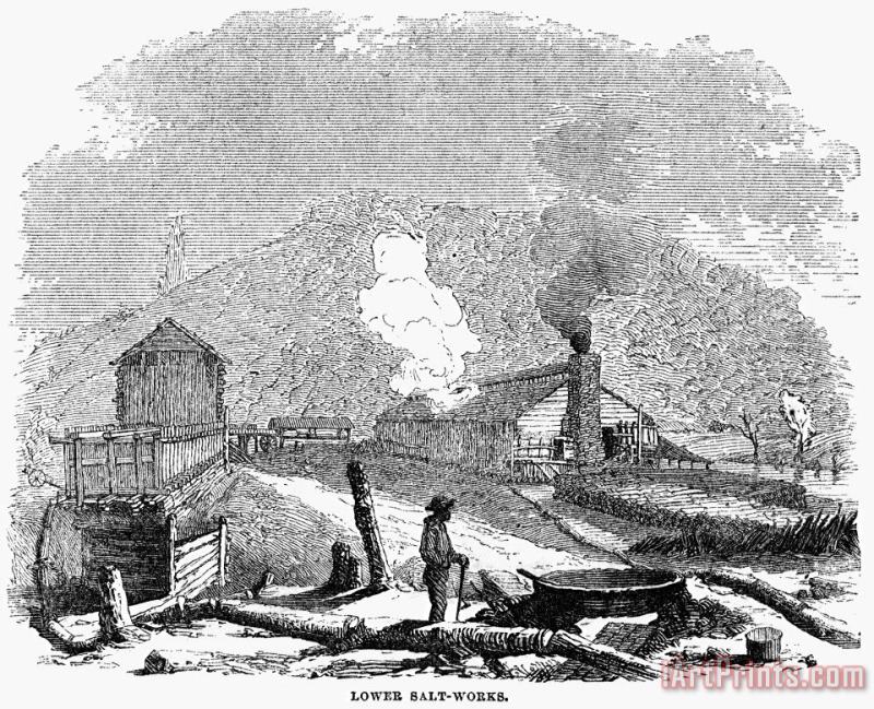 Virginia: Salt Mine, 1857 painting - Others Virginia: Salt Mine, 1857 Art Print