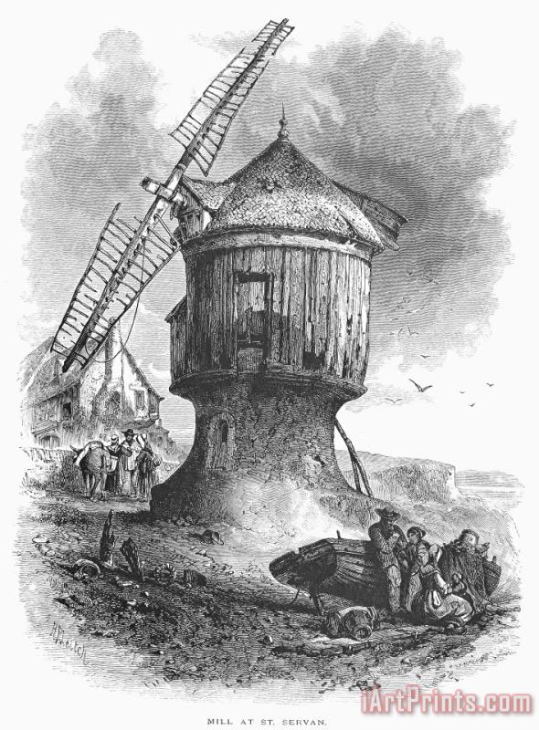 Others WINDMILL, c1870 Art Painting