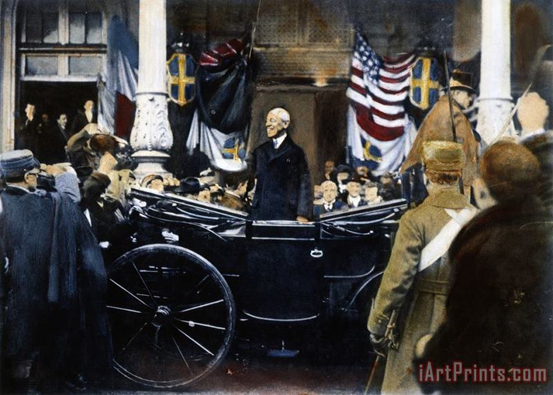 Woodrow Wilson In Paris painting - Others Woodrow Wilson In Paris Art Print