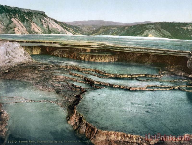 Yellowstone: Hot Spring painting - Others Yellowstone: Hot Spring Art Print