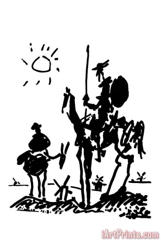 Pablo Picasso Don Quixote Art Painting
