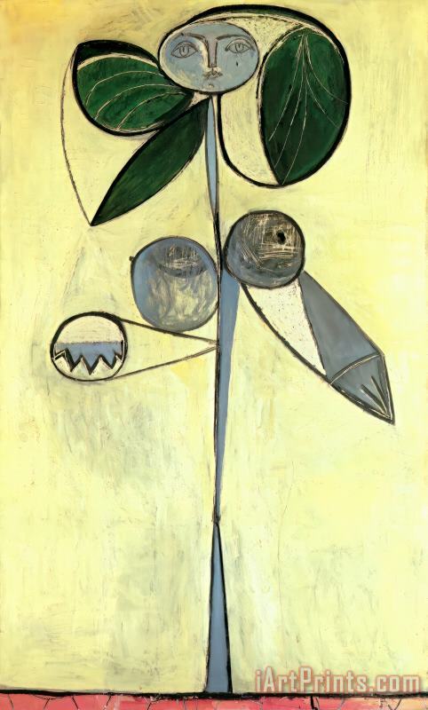 Pablo Picasso Donna Fiore 1946 Art Print