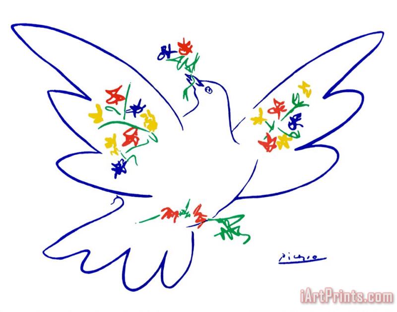 Dove of Peace painting - Pablo Picasso Dove of Peace Art Print