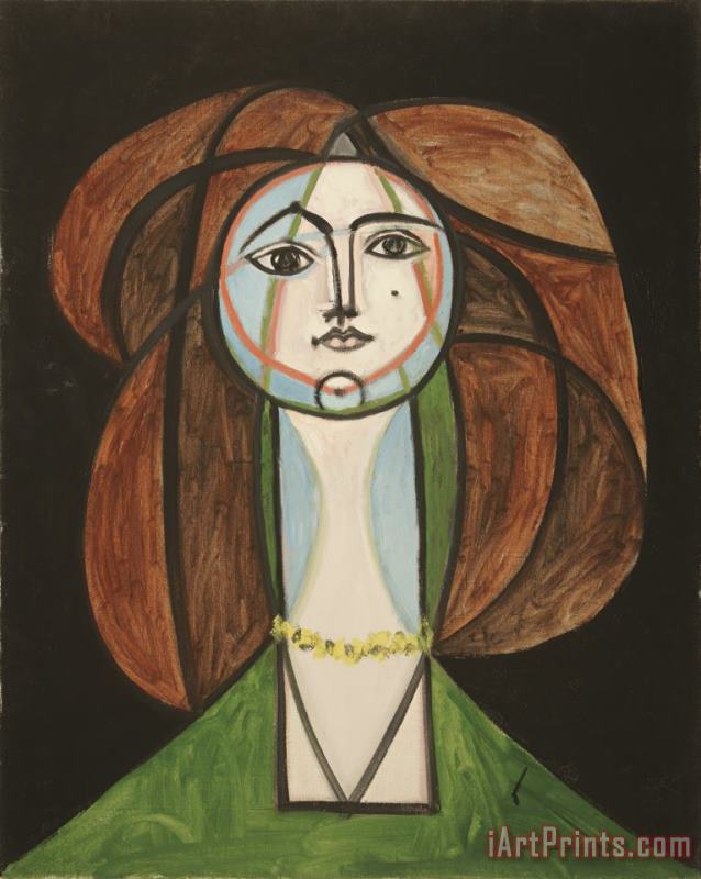 Pablo Picasso Femme Au Collier Jaune Art Painting
