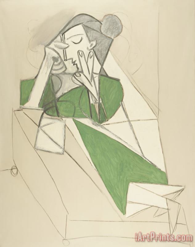 Pablo Picasso Femme Etendue Lisant Art Print