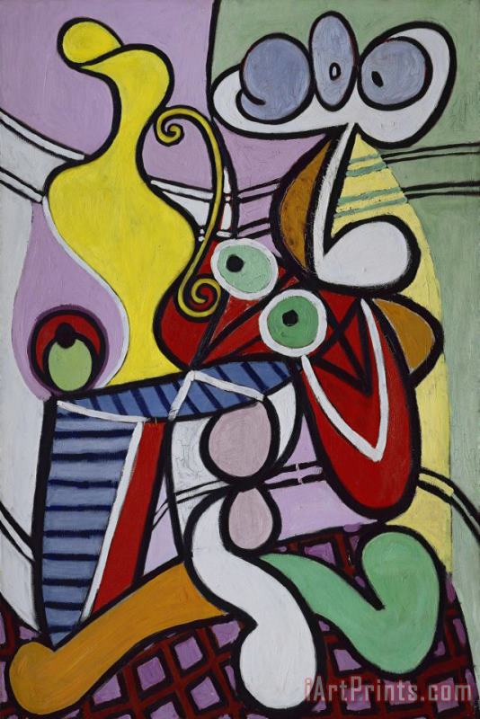 Pablo Picasso Grande Nature Morte Au Gueridon (still Life on a Pedestal Table) Art Painting