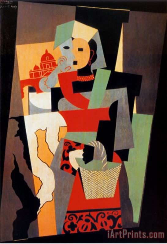 Pablo Picasso L Italienne C 1917 Art Painting