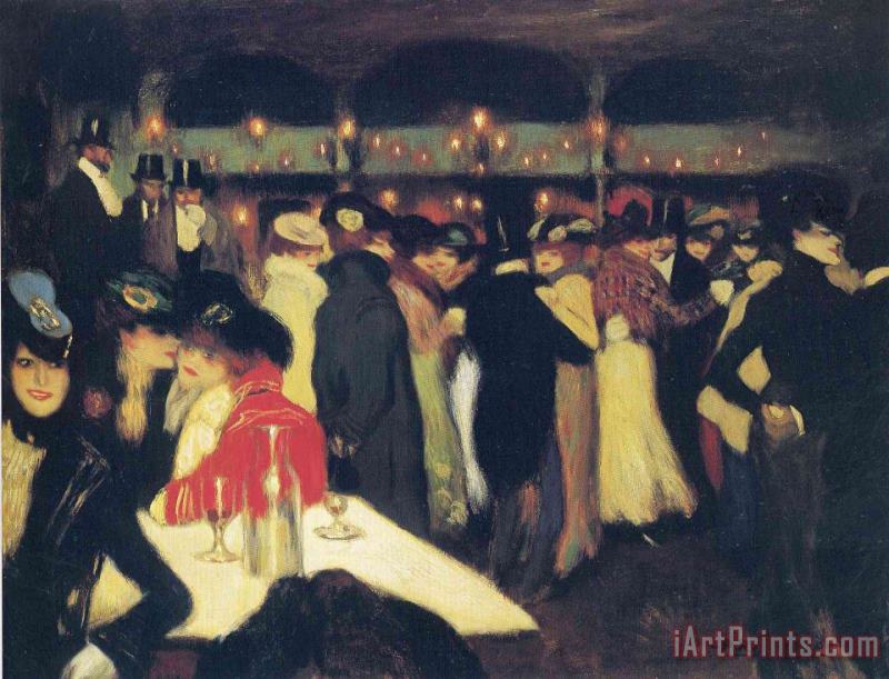 Pablo Picasso Moulin De La Galette 1900 Art Painting