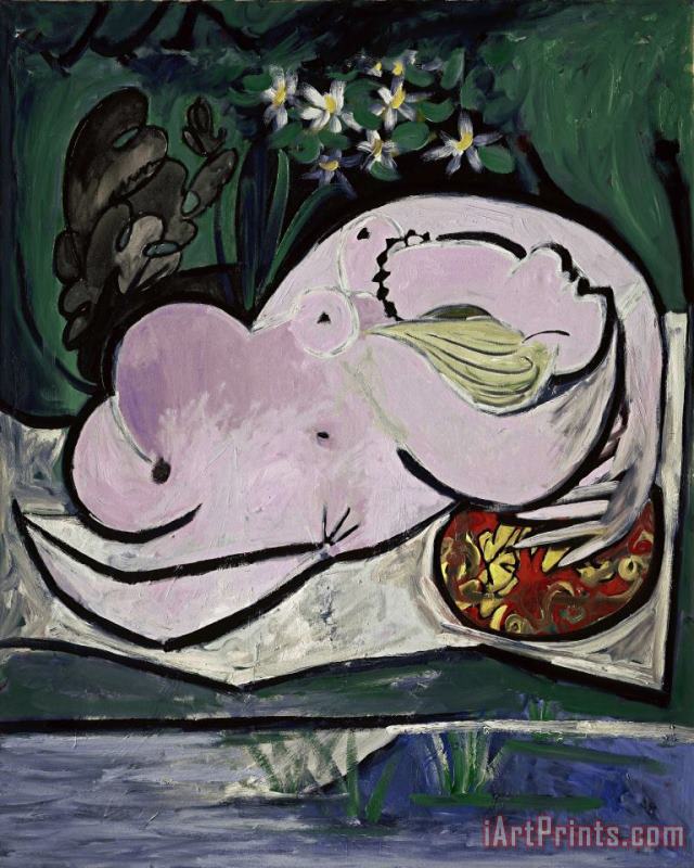 Pablo Picasso Nu Dans Un Jardin (nude in The Garden) Art Print