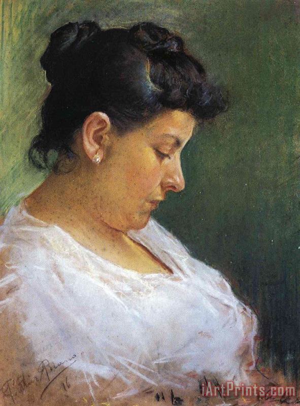 Pablo Picasso Portrait of The Artist's Mother 1896 Art Print
