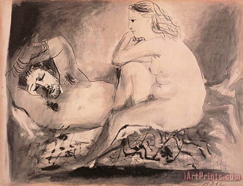 Pablo Picasso Schlafender C 1942 Art Painting