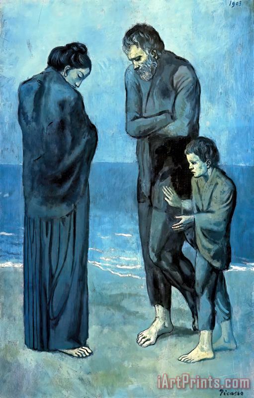 The Tragedy painting - Pablo Picasso The Tragedy Art Print