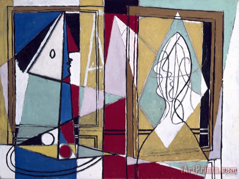 Pablo Picasso Two Women in Front of a Window Art Painting
