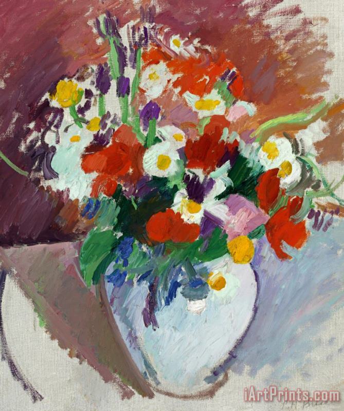 Patrick Henry Bruce Still Life: Flowers in a Vase Art Painting