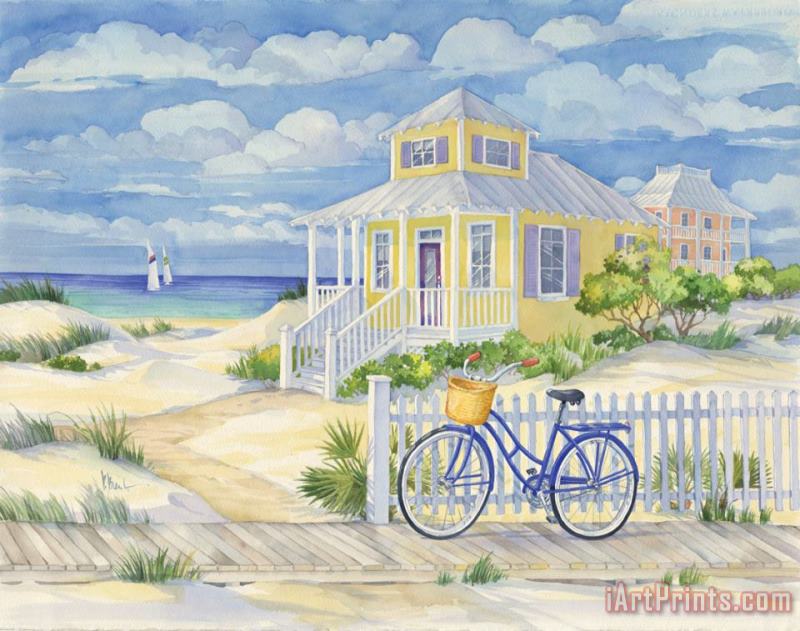 Paul Brent Beach Cruiser Cottage II Art Print