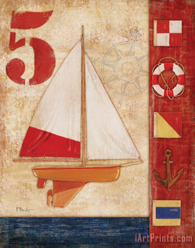 Paul Brent Model Yacht Collage Iv Art Painting