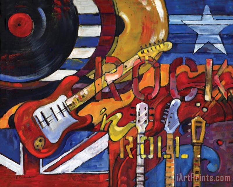 Rock N Roll painting - Paul Brent Rock N Roll Art Print
