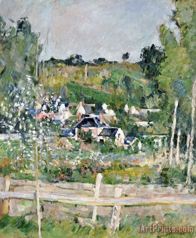 Paul Cezanne A View of Auvers Sur Oise The Fence C 1873 Art Painting