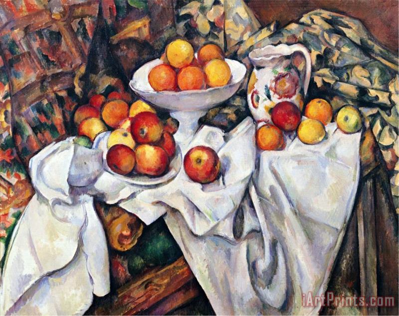 Paul Cezanne Apples And Oranges 1895 1900 Art Print