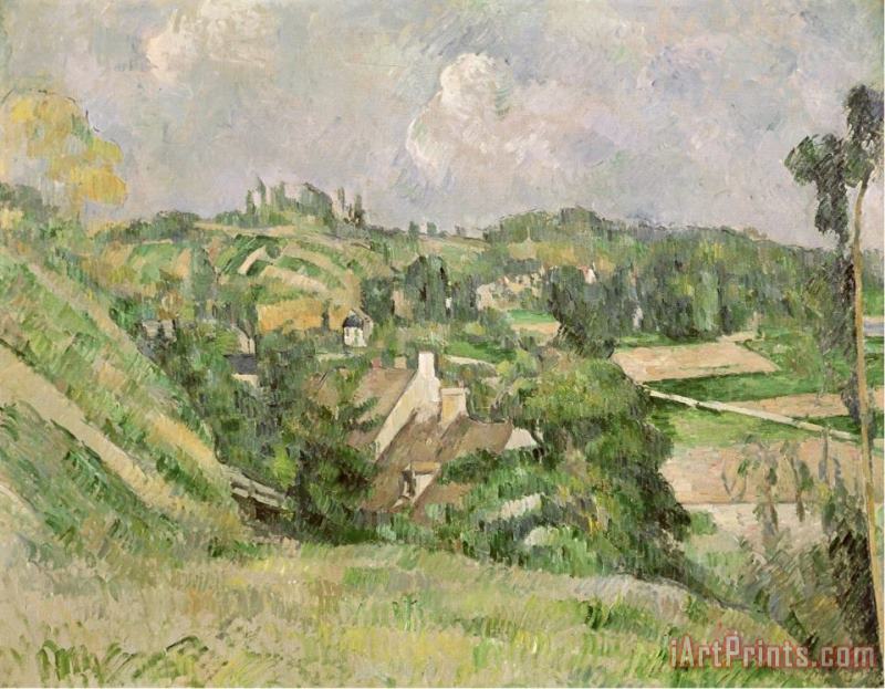Paul Cezanne Auvers Sur Oise Seen From The Val Harme 1879 82 Art Print