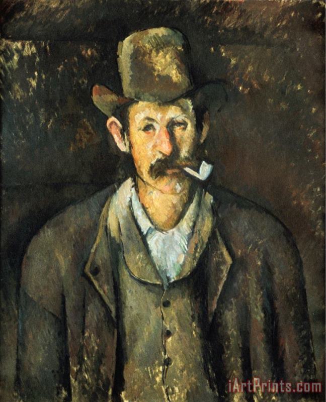 Paul Cezanne Cezanne Pipe Smoker C1892 Art Print