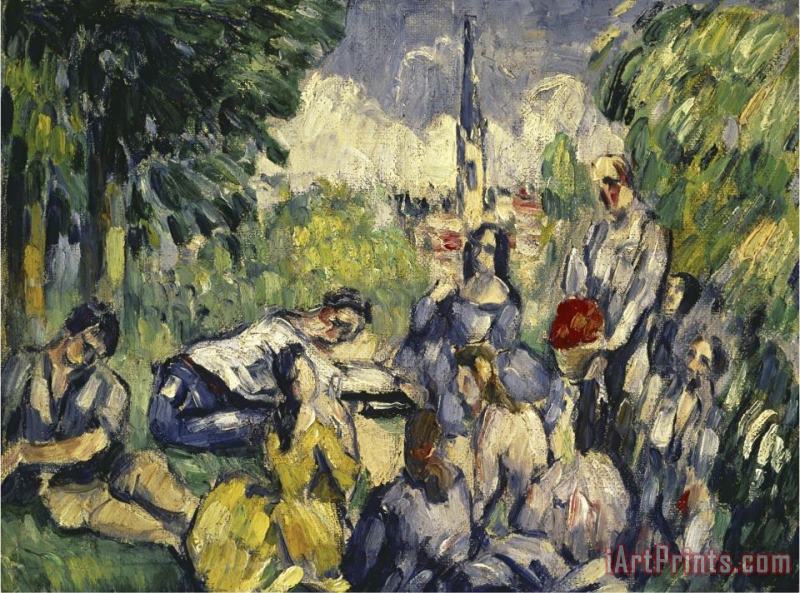 Dejeuner Sur L Herbe painting - Paul Cezanne Dejeuner Sur L Herbe Art Print