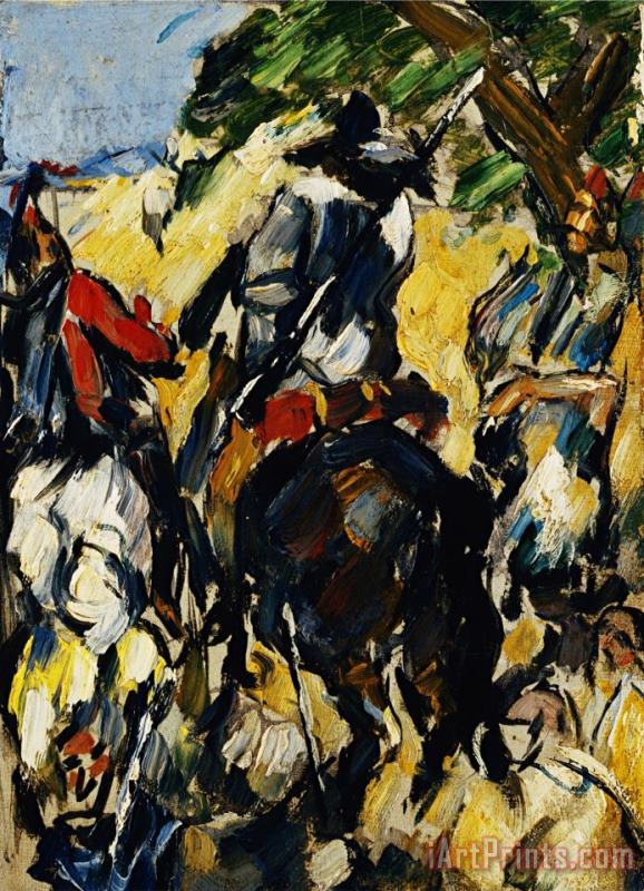 Paul Cezanne Don Quixote Back View Art Print