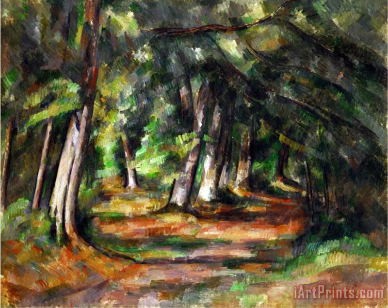 Forest Path Circa 1892 painting - Paul Cezanne Forest Path Circa 1892 Art Print