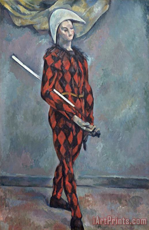 Paul Cezanne Harlequin Art Painting